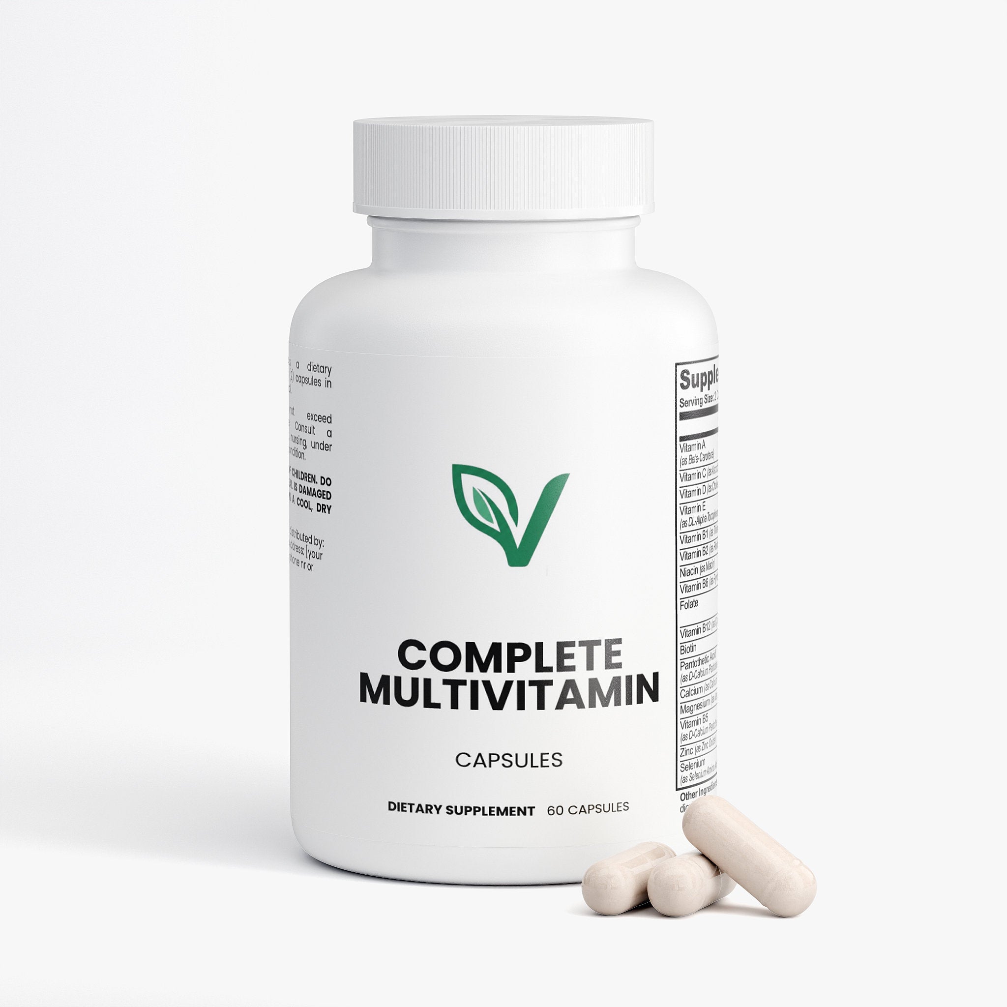 PureVita Complete Multivitamin bottle side