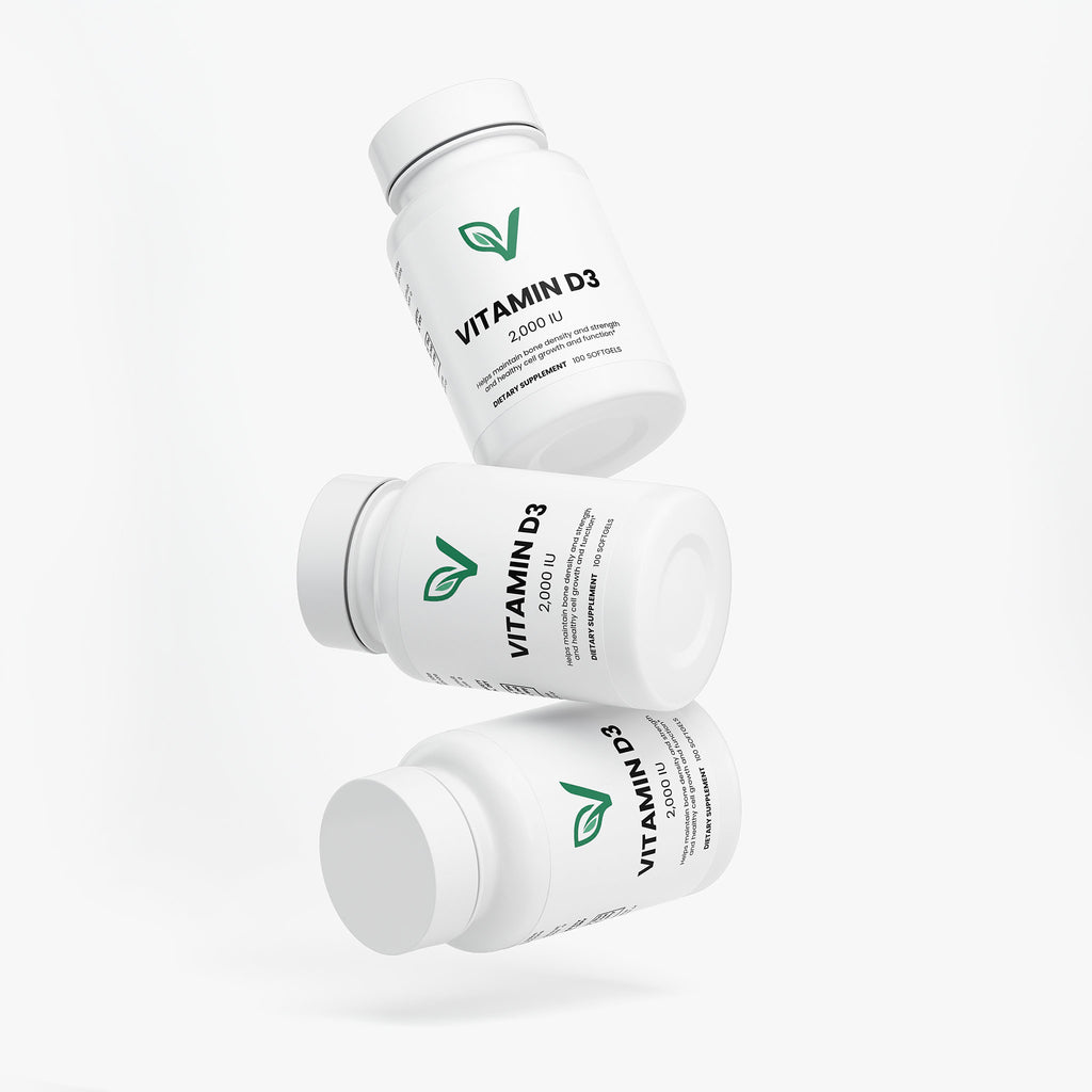PureVita Vitamin D3 bottle back