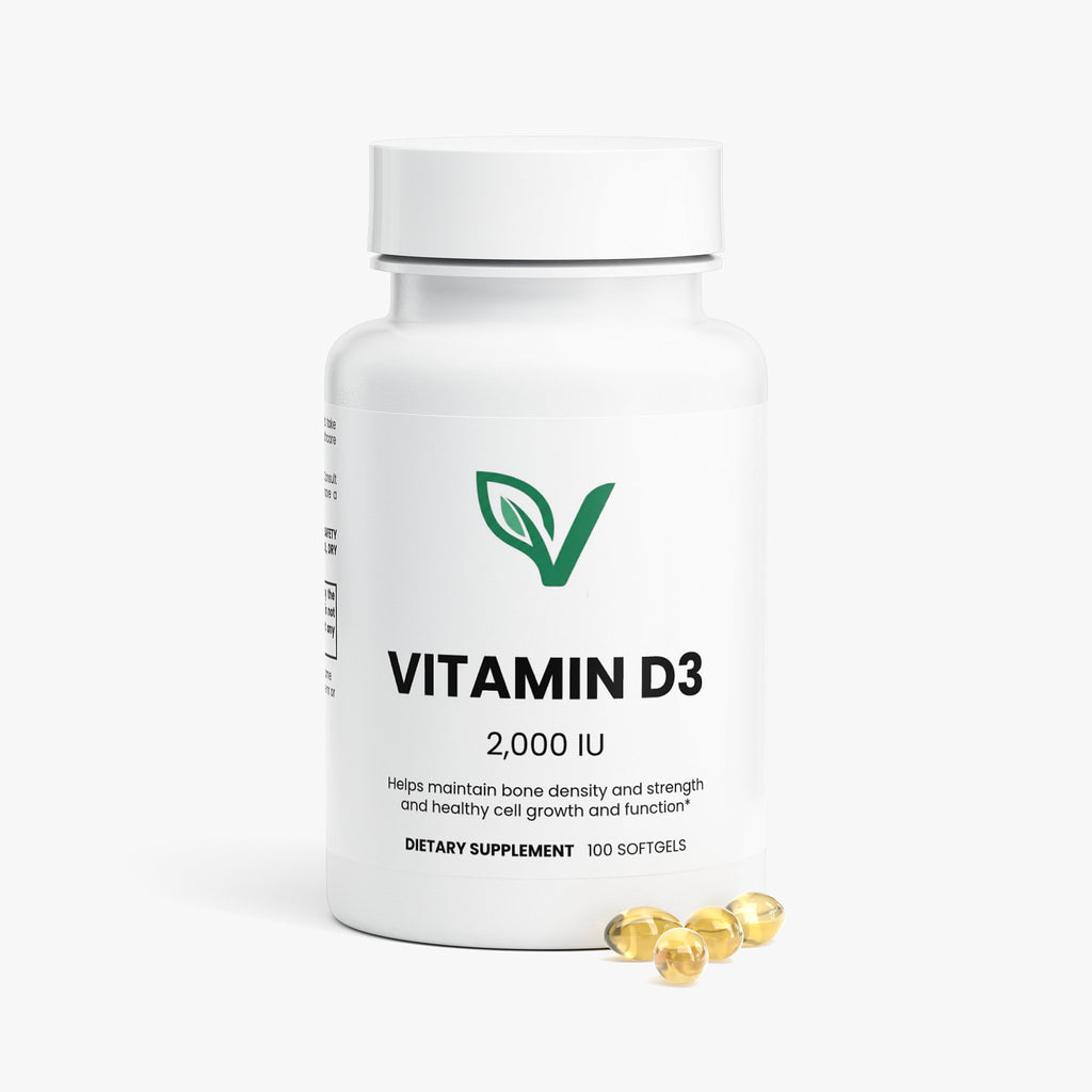 PureVita Vitamin D3 bottle side