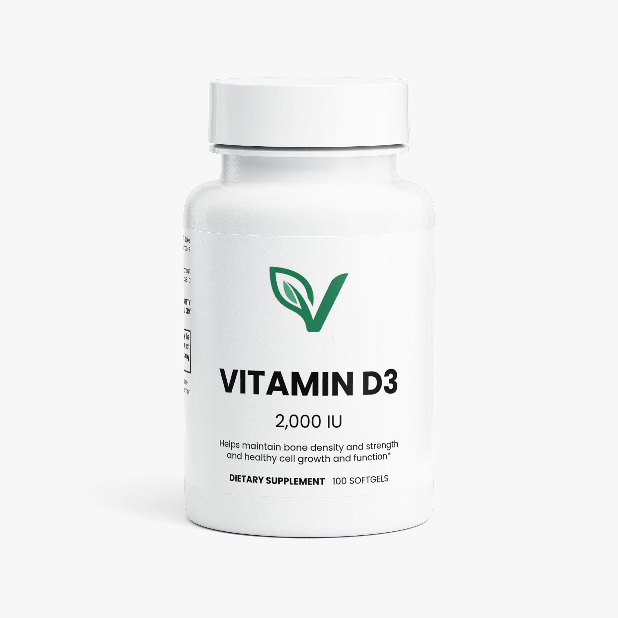 PureVita Vitamin D3 2,000 IU supplement bottle