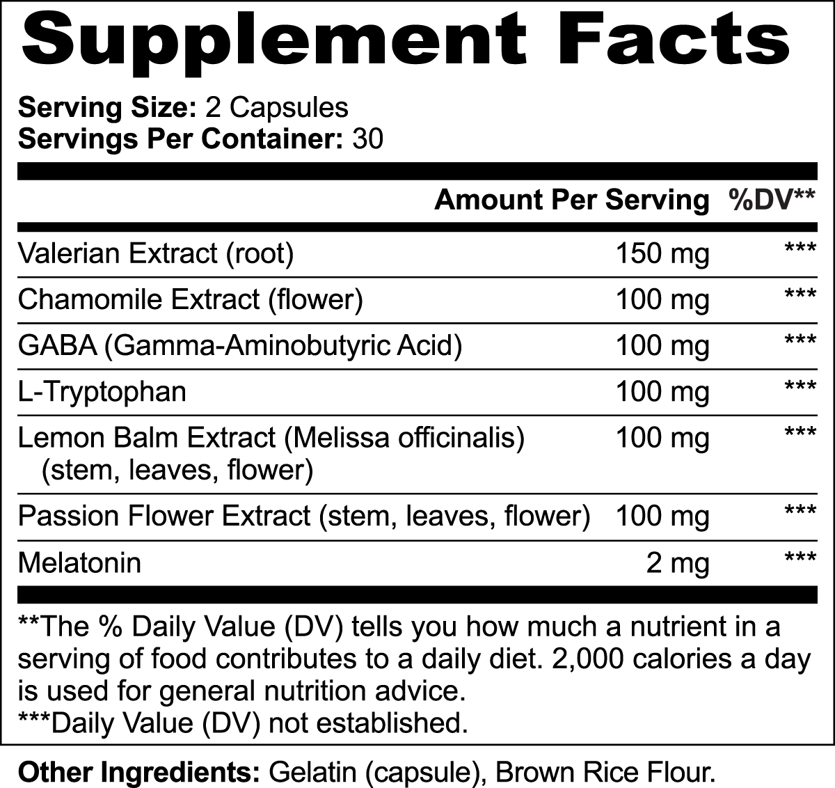 Melatonin Formula